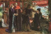 Dante Gabriel Rossetti The First Anniversary of the Death of Beatrice Spain oil painting artist